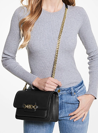 Heather Large Leather Shoulder Bag